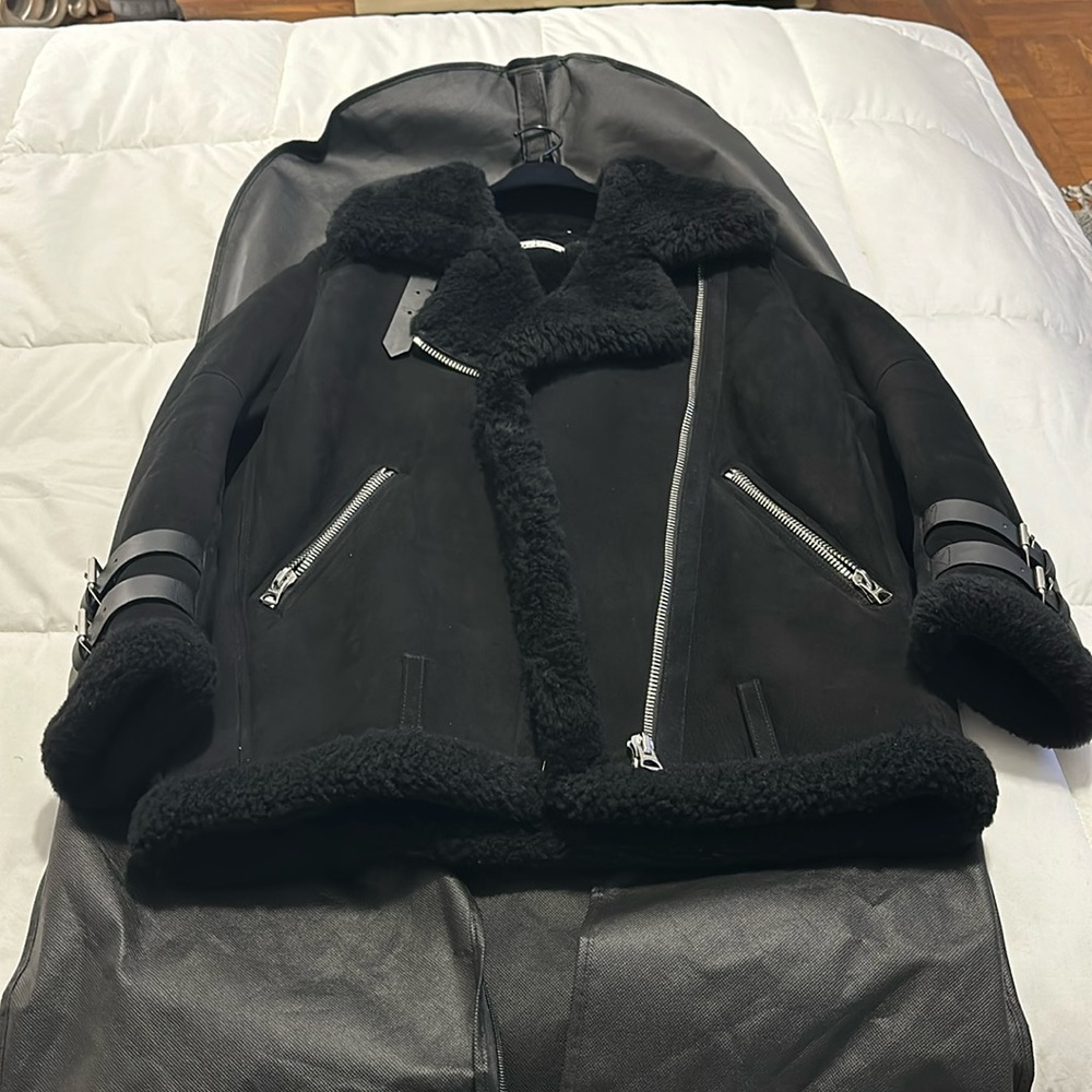 Acne Studios Suede Shearling Jacket - image 1